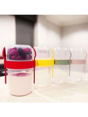 Mikasso Tıtız Taken Go Muslı Kabı 1100ML Kırmızı Plastik Bordo