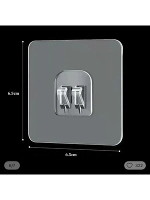 Mikasso 6 Ad Metal Banyo Rafı Demir Telli Banyo Köşeliği Için Yapışkanlı Sudan Etkilenmeyen Pençe Askısı Tur