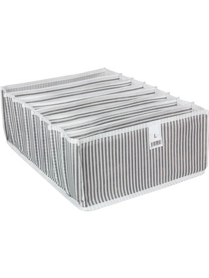 Mikasso Çekmece Düzenleyici Akordiyon L Boy 8 Bölmeli (Havlu-Çorap-Iç Çamaşırı Vb) 24 × 37 × 18 cm - 1 - Kum