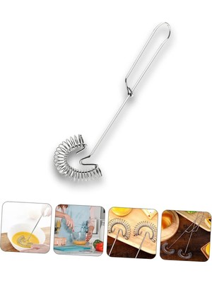 Mikasso Spiral Yaylı Pratik Yumurta Çırpıcı Tel Kek Kurabiye Tatlı Kolay Çırpma Sunum Seti Ev & Mutfak Çelik