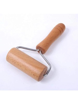 Mikasso Ahşap Hamur Rulosu, Ahşap Pasta Pizza Rulo Pimi, Yapışmaz Yuvarlanan Pim, Pasta ve Pizza Fırın Rulos