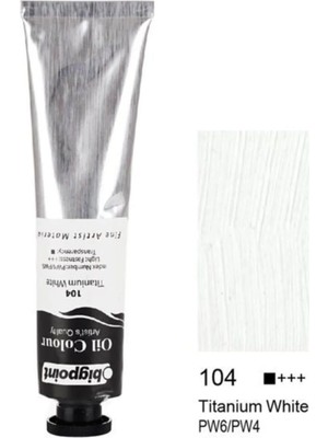 Mikasso Yağlı Boya 45 Ml. 104 Titanium White - Beyaz - Ortaokul
