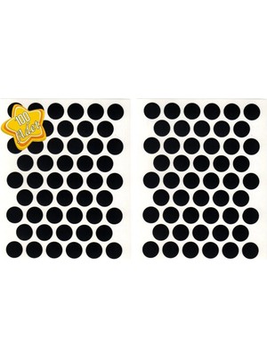 Mikasso 100 Adet - Lake 14 mm Yapışkanlı Yapıştırma Vida Tapası Tıpası 14 mm Vida Kapatıcı Kapağı Çok Renkli