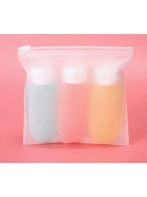 NessiWorld Seyahat Tipi Doldurulabilir Krem Şampuan Kutusu 3 Lü Set