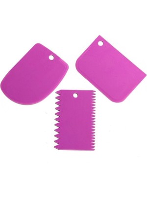 Mikasso Hamur Kesici Kazıyıcı Dekoratör Set Asorti 3'lü FMA03577 Plastik