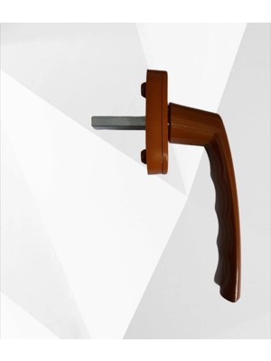 Mikasso Plastik Pencere Kolu Alüminyum Kahverengi Plastik