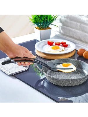 Mikasso Pratik Yanmaz Yapışmaz Sert Plastik Maşalı Spatula Mutfak Yemek Servis Spatulası Belirtilmemiş Çok R