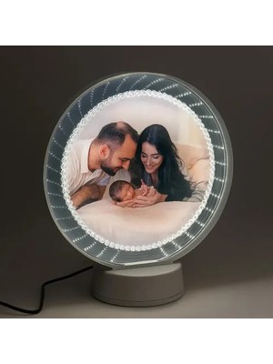 Ett Derinlik Gösteren Yuvarlak Sihirli Ayna