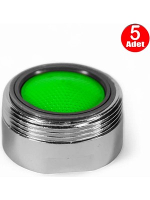 Mikasso Perlatör Süzgeç Mix Lavabo Banyo Batarya Filtre Musluk Ucu - 5 Adet Gri