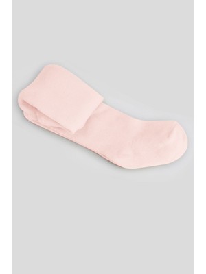 NessiWorld Tekli Düz Külotlu Çorap 50104 Pembe