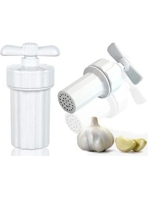 Mikasso Pratik Sarımsak Ezici – Plastik, Döner Kapaklı, Ez & Püre Yap Özelliği Plastik