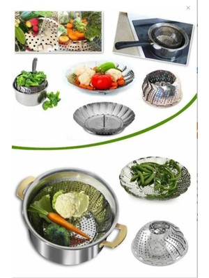 Mikasso Buharda Pişirme Aparatı Haşlama Sepeti S5386 Metal Çok Renkli