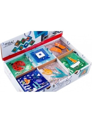 Mikasso Dekoratif Cam Gider Kapağı, Gider Süsü, 10X10 cm Banyo Süsü Balkon Süsü