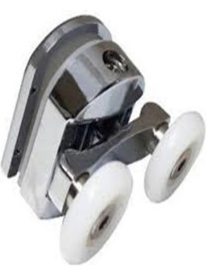 Mikasso Duşa Kabin Tekerleği Krom Plastik Gövdeli 24 mm Çapında Sağlam Malzeme ile 1 Adet