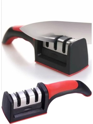 Mikasso Profesyonel Bıçak Bileme Aleti Mutfak Makası Sorelis Bileyici 3 Açılı Elmas Uçlu