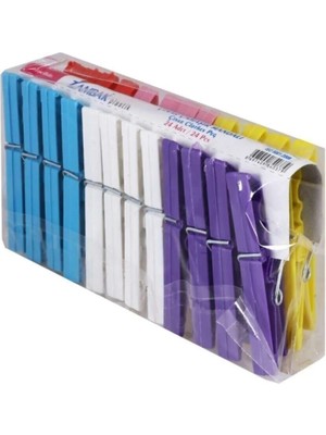 Mikasso Mandal Zambak Çınar 24 Adet Mikrofiber Malzeme ile Çok Amaçlı Kullanım İçin Pratik Mandal