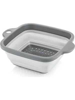 Mikasso Katlanır Akordiyon Kare Süzgeç 21 * 25 * 9,5 cm 1211549 Belirtilmemiş