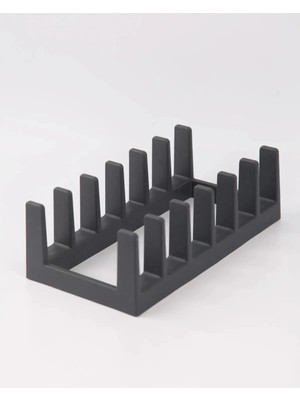 Mikasso Tencere Kapağı Düzenleyici 6 Bölmeli - Tencere Kapak Organizeri Kapak Duzenleyici Plastik 28 x 13 Be