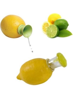 Mikasso 2 Adet Plastik Hazneli Limon Sıkacağı Sıkma Aparatı Plastik