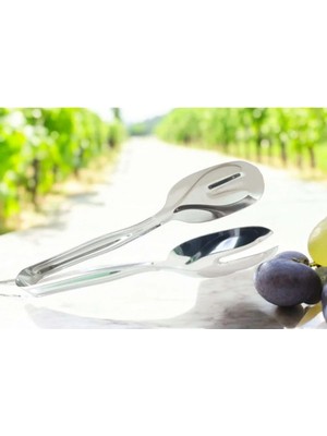 Mikasso Salata Maşası (21 Cm) Çelik Gri