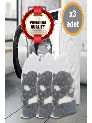 Mikasso 3 Adet Bebek Çamaşır Yıkama Torbası 35X45