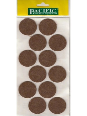 Mikasso 40 mm Yapışkanlı Yuvarlak Keçe Mobilya Masa Sandalye Parke Zemin Koruyu Kaydırmaz Keçe (12Lİ Paket)