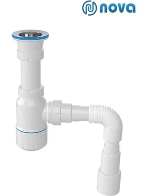 Mikasso 1 Kalite Körüklü Tahliye Taslı Lavabo Evye Sifonu Depolu Lavabo Evye Gider Borusu