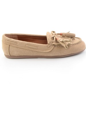 Bambi Bej  Kadın Loafer Ayakkabı K01936071072