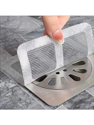 Mikasso Kendinden Yapışkanlı Banyo/duş Gider Süzgeci 5 Adet Metal