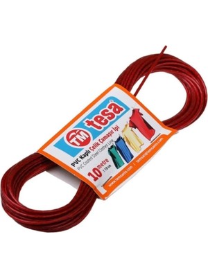 Mikasso 10 Metre Pvc Kaplı Çelik Çamaşır Ipi Çok Amaçlı Ip 10 Tr