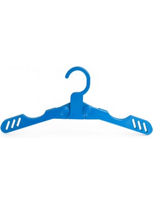 Mikasso Katlanabilir Elbise Askısı - Seyahat ve Kamp Askısı - Portatif Askılık Plastik Mavi Tr