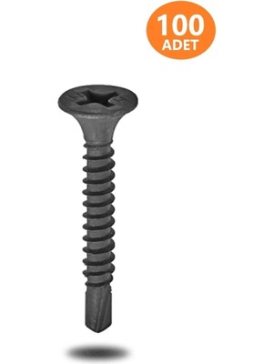 Mikasso Yhb Matkap Uçlu Siyah Alçıpan Vidası 3.5X25 Akıllı Vida