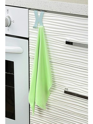 Mikasso Çekmece ve Dolap Kapağına Takılabilen Pratik Havlu Askısıı 1 Adet Askı (Vc) Plastik Turuncu