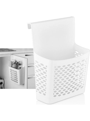Mikasso Plastik Dolap Içi Askılı Organizer Plastik Beyaz