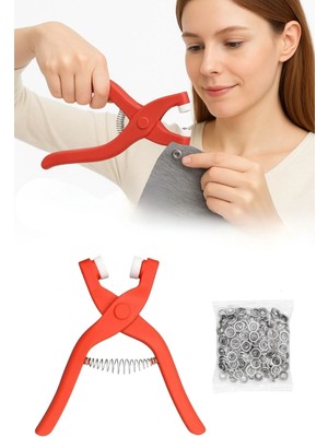 Mikasso ® Plastik Çıt Çıt Pensi–kıyafet, Bebek Önlüğü, Gömlek ve Tekstil Ürünleri Için Çıtçıt Takma Al