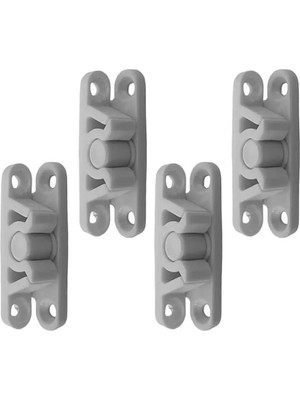 Mikasso Sineklik ve Dolap Kapakları Için Çıt Çıtlı Tutucu Kilit 4lü Beyaz Beyaz