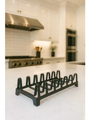 Mikasso 7 Bölmeli Mutfak Düzenleyici Tabaklık 1ADET Plastik Gri