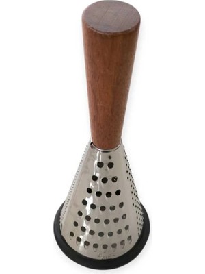 Mikasso Şık Tasarım Ahşap Saplı Metal Rende Paslanmaz Gövdeli Rende Çelik