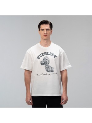Everlast Graphic Collection Comfort Fit Beyaz Erkek Tişört