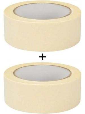 Mikasso 2 Adet Çift Taraflı Köpük Bantı (45MM x 2mt)-Tablo Asmak Halı Yapıştırıcı Şerit LED Yapıştırma Karış