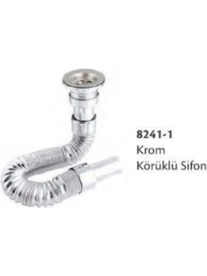Mikasso Krom Körüklü Sifon