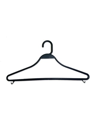 Mikasso Cici Marketim Semsa Elbise Askısı Plastik Siyah