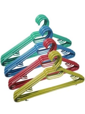 Mikasso 36 Adet Siyah Plastik Elbise Askısı 36'lu Set Plastik Siyah