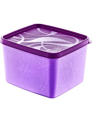 Mikasso 1.2lt MOR(4ADET) Alaska Derin Dondurucu Saklama Kabı Plastik Mor
