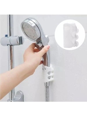 Mikasso Silikon Banyo Duş Başlığı Tutucusu Askı Tutucu 7 Vantuzlu Silikon