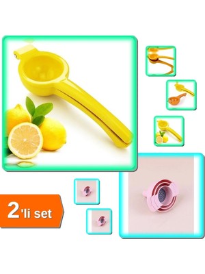 Mikasso Pratik Limon Sıkacağı + 3'lü Huni Seti - Mutfak Ürünleri GHI789 Plastik
