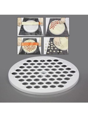 Mikasso 2 Adet 61 Bölmeli Mantı Kalıbı Plastik Mantı Hamuru Şekillendirme Kalıbı Plastik