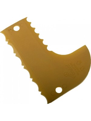 Mikasso Pasta Dekor Tarağı Plastik Pasta Sıvama Tarağı Pasta Kenar Tarağı Krema Dekor Şekillendirici Plastik