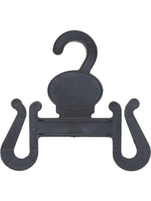 Mikasso Parmak Arası Terlik Askısı Plastik Siyah - 40 Adet Plastik Siyah