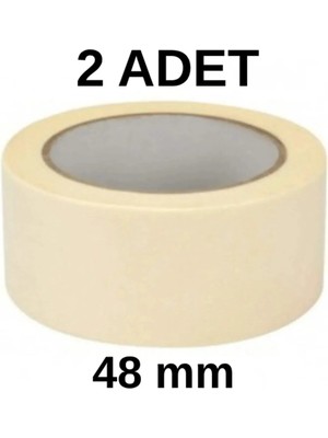 Mikasso 2'li Maskeleme Bandı Boya Bandı 48MM Kağıt Bant Çok Amaçlı Kullanım